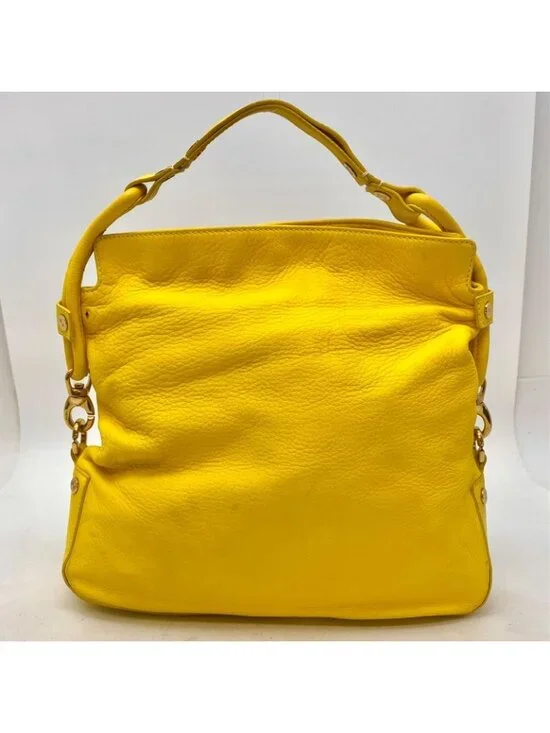 Celine Hand Shoulder Bag Leather Yellow Travel Formal - Picture 2 of 16